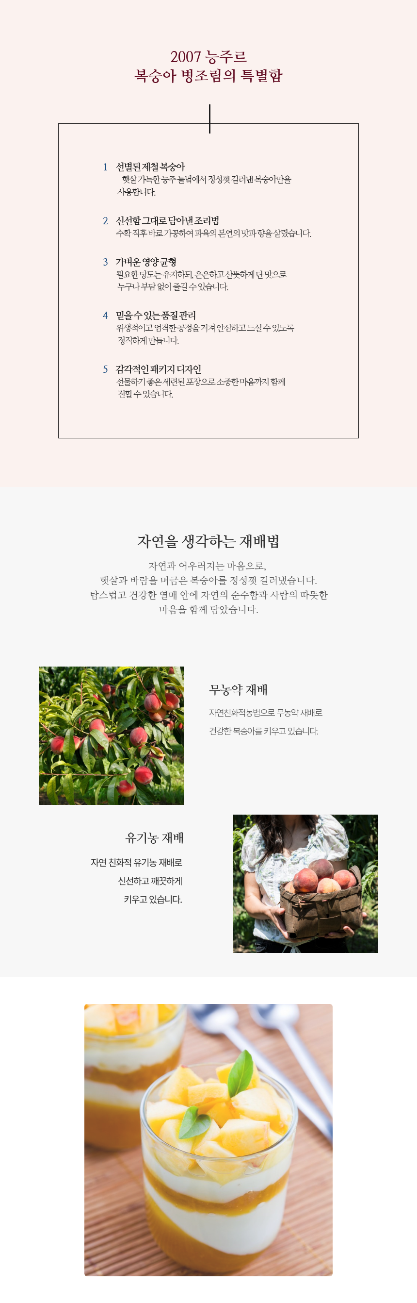 [2007 능주르] 복숭아 병조림 2종 3